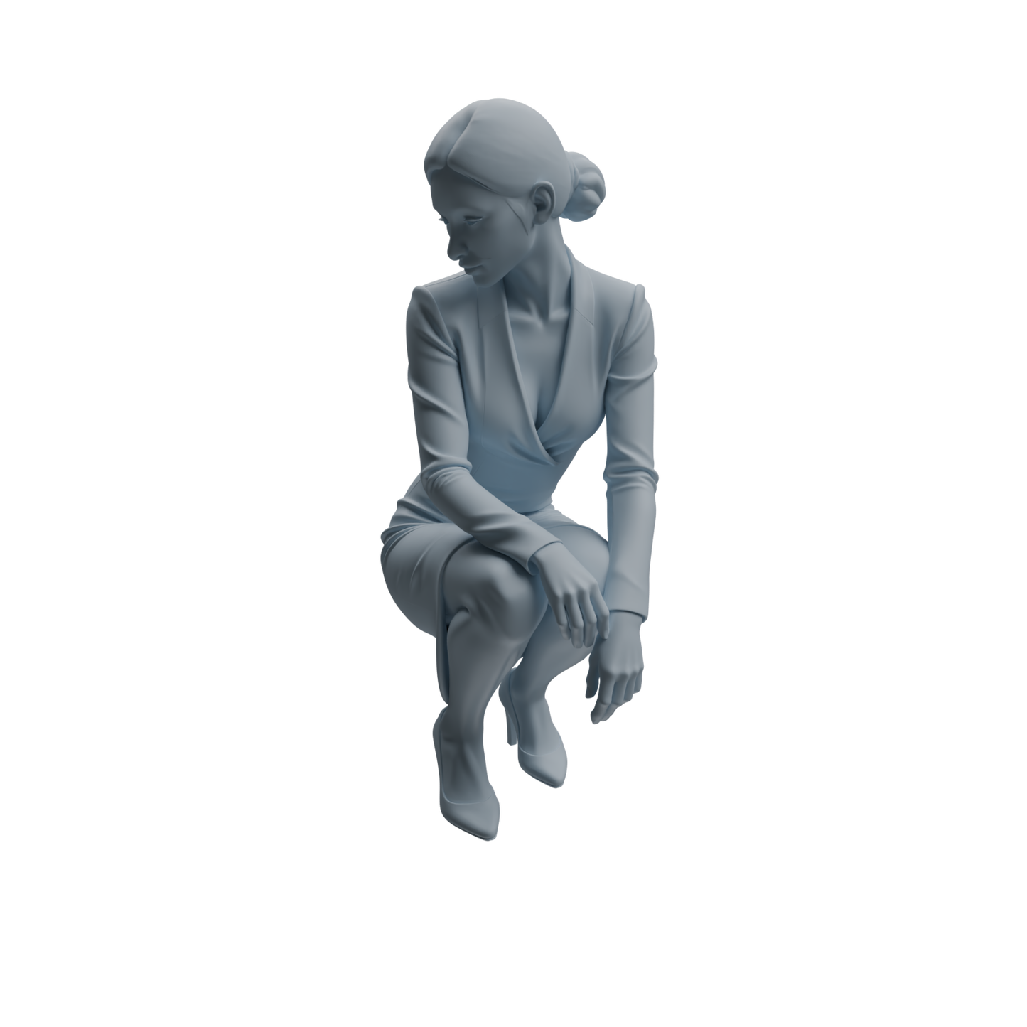 MRY-SFW LYTR973 Business Workplace Woman Character Modern Model 4 pcs