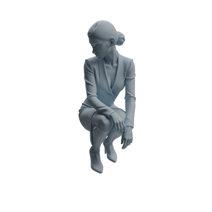 MRY-SFW LYTR973 Business Workplace Woman Character Modern Model 4 pcs
