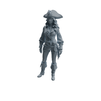 MRY-SFW LYTR1095 Multi-pose Female Pirate Character Modern Model 4 pcs