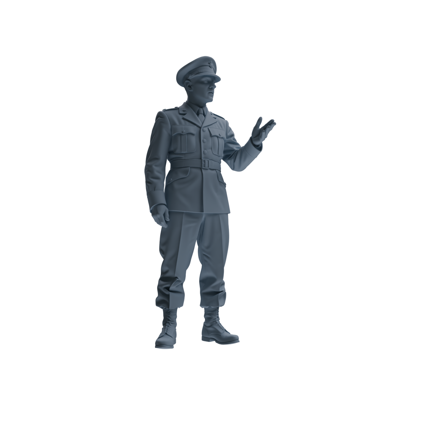 MRY-SFW SSTR184 Miniatures Soldier Model Kit Command Soldier Pose Modern Model 3 pcs