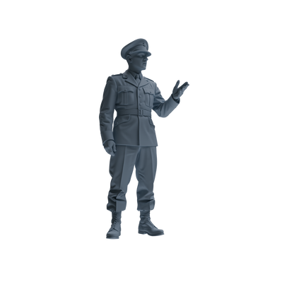 MRY-SFW SSTR184 Miniatures Soldier Model Kit Command Soldier Pose Modern Model 3 pcs