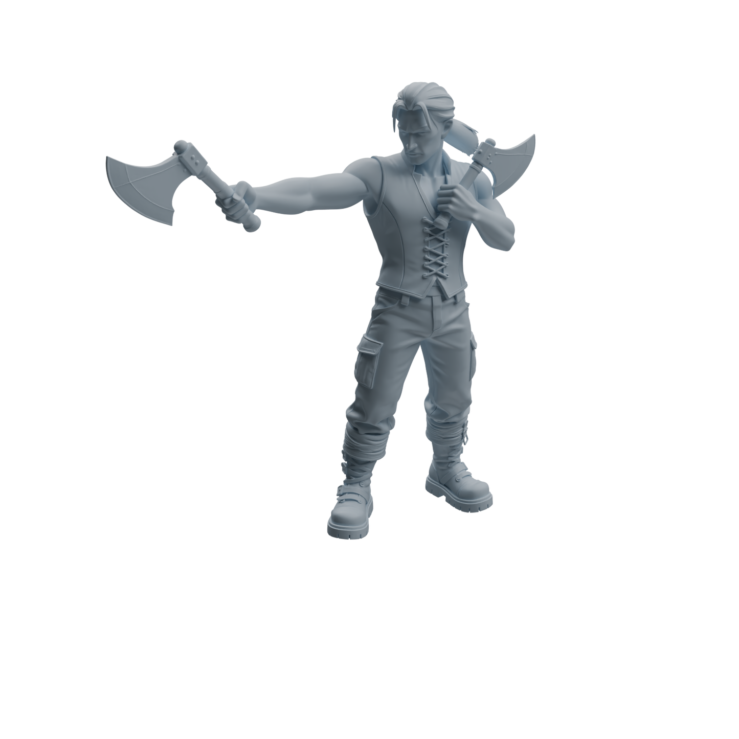 MRY-SFW LYTR1098 Axe-wielding Pirate Character Modern Model 4 pcs