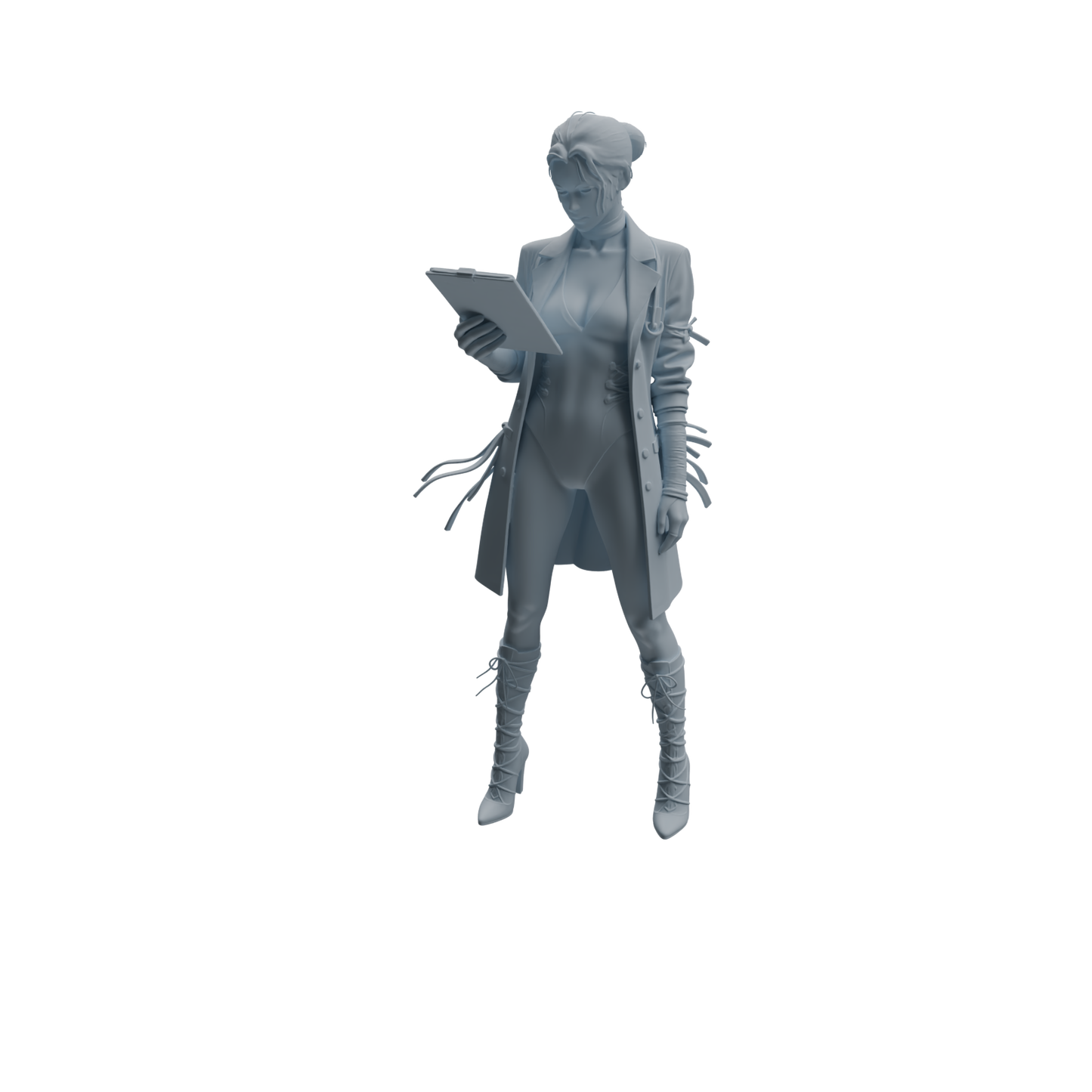 MRY-SFW LYTR1003 Female Doctor with Medical Folder Character Modern Model 4 pcs