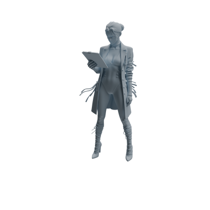 MRY-SFW LYTR1003 Female Doctor with Medical Folder Character Modern Model 4 pcs
