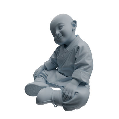 MRY-SFW LYTR1069 Kung Fu Little Monk Character Modern Model 4 pcs