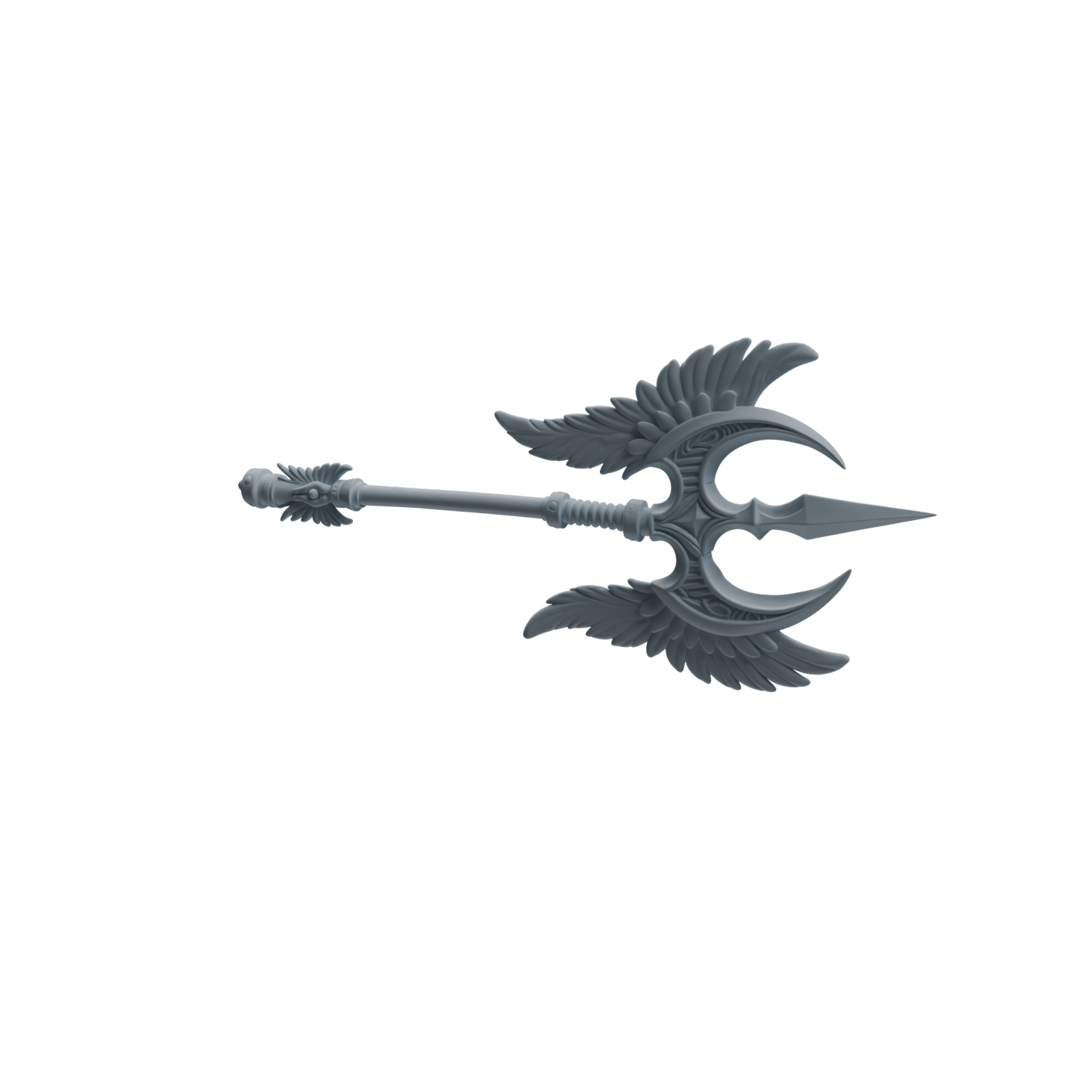 MRY-SFW LYGS410 Winged Decorative Trident Weapon Modern Model 4 pcs