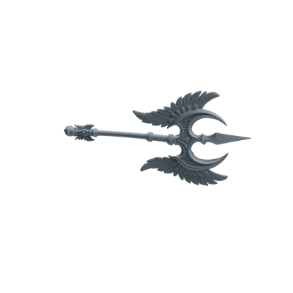 MRY-SFW LYGS410 Winged Decorative Trident Weapon Modern Model 4 pcs