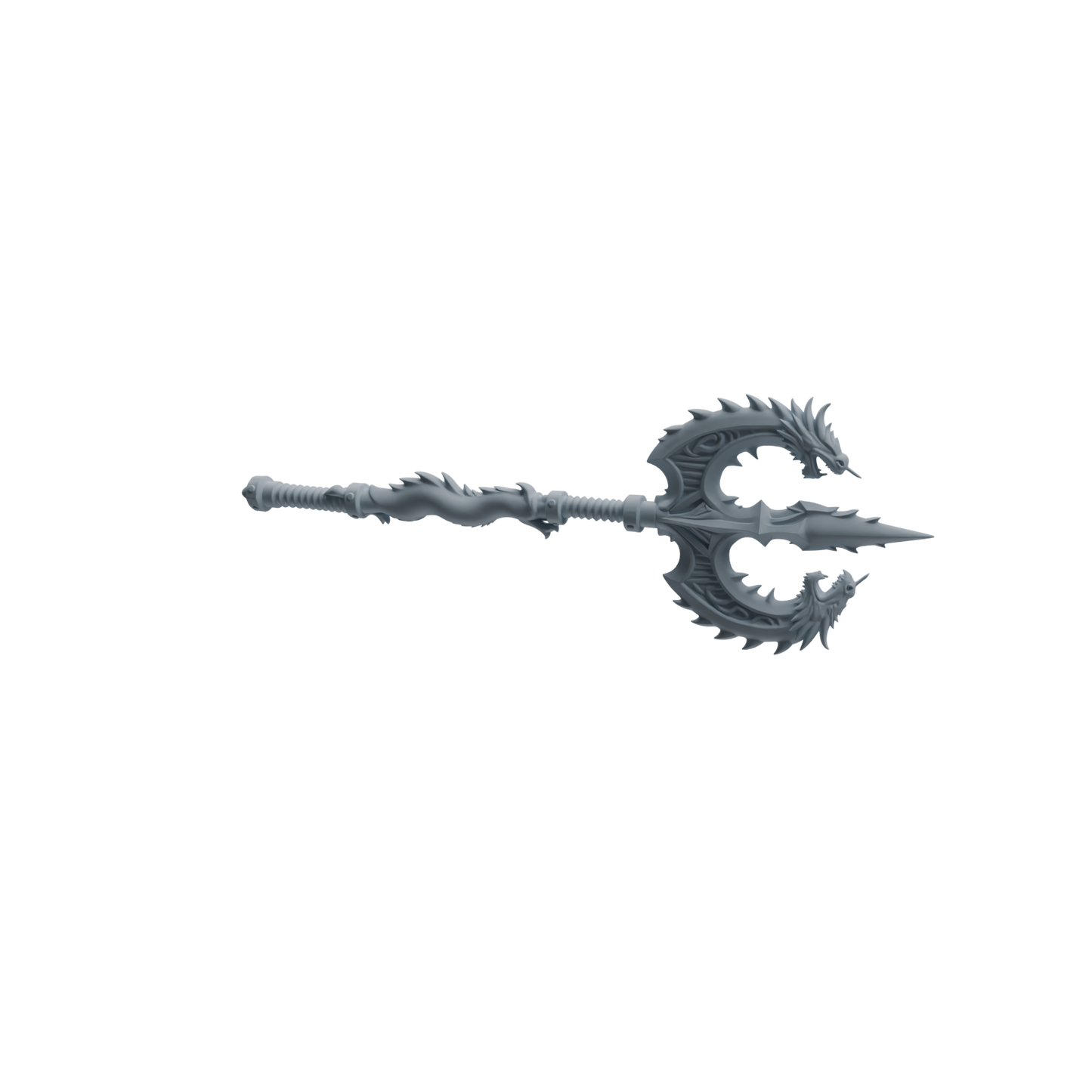 MRY-SFW LYGS425 Dragon Pattern Decorative Battle Axe Weapon Modern Model 4 pcs