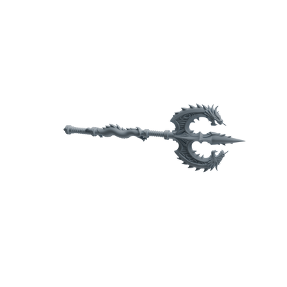 MRY-SFW LYGS425 Dragon Pattern Decorative Battle Axe Weapon Modern Model 4 pcs