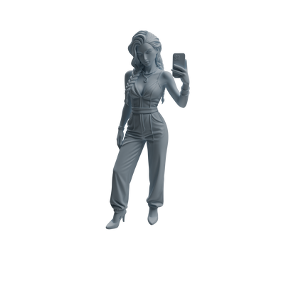 MRY-SFW LYTR942 Selfie Woman Character Modern Model 4 pcs