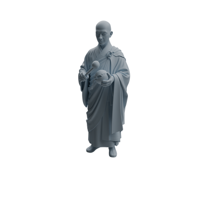 MRY-SFW LYTR1082 Monk with Ritual Tools Character Modern Model 3 pcs