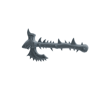 MRY-SFW LYGS435 Feather Blade Spear and Shark Tooth Battle Axe Weapon Modern Model 3 pcs