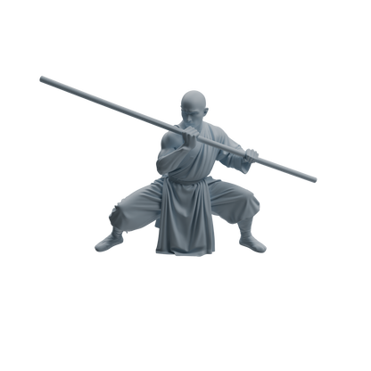 MRY-SFW LYTR1076 Kung Fu Martial Monk Character Modern Model 3 pcs