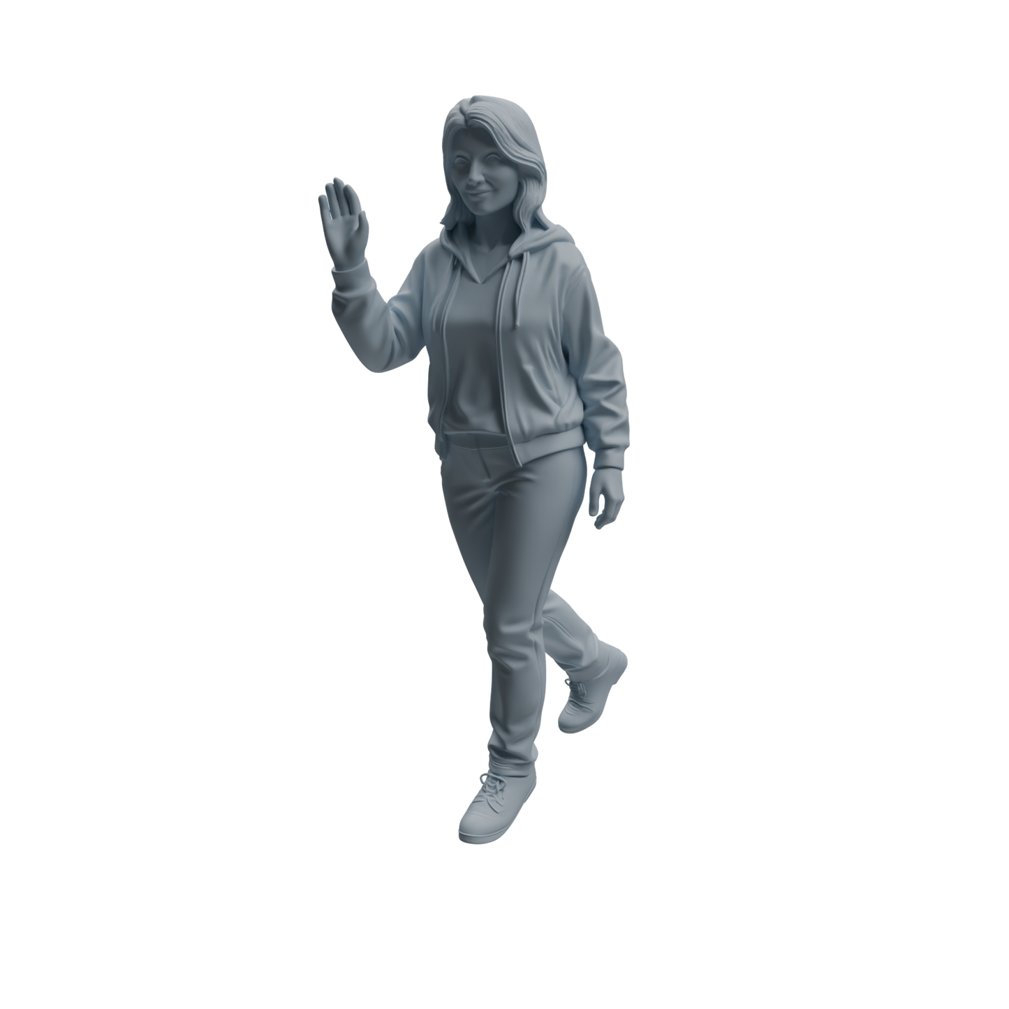 MRY-SFW LYTR1060 Casual Sitting & Waving Character Modern Model 3 pcs