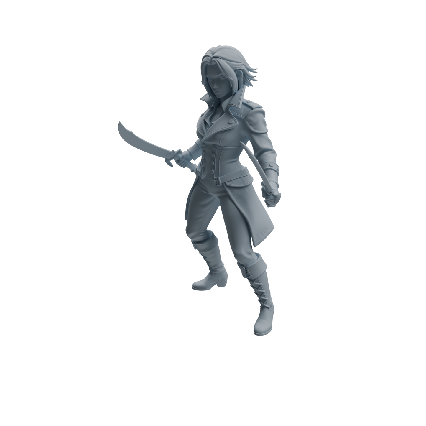 MRY-SFW LYTR1096 Female Pirate Character Modern Model 4 pcs