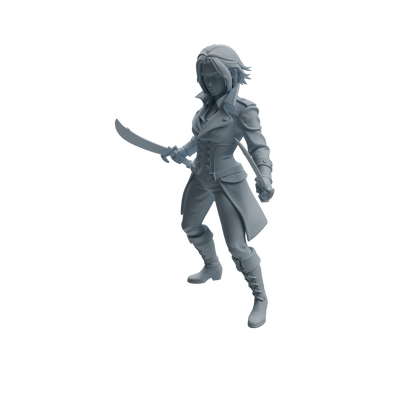 MRY-SFW LYTR1096 Female Pirate Character Modern Model 4 pcs