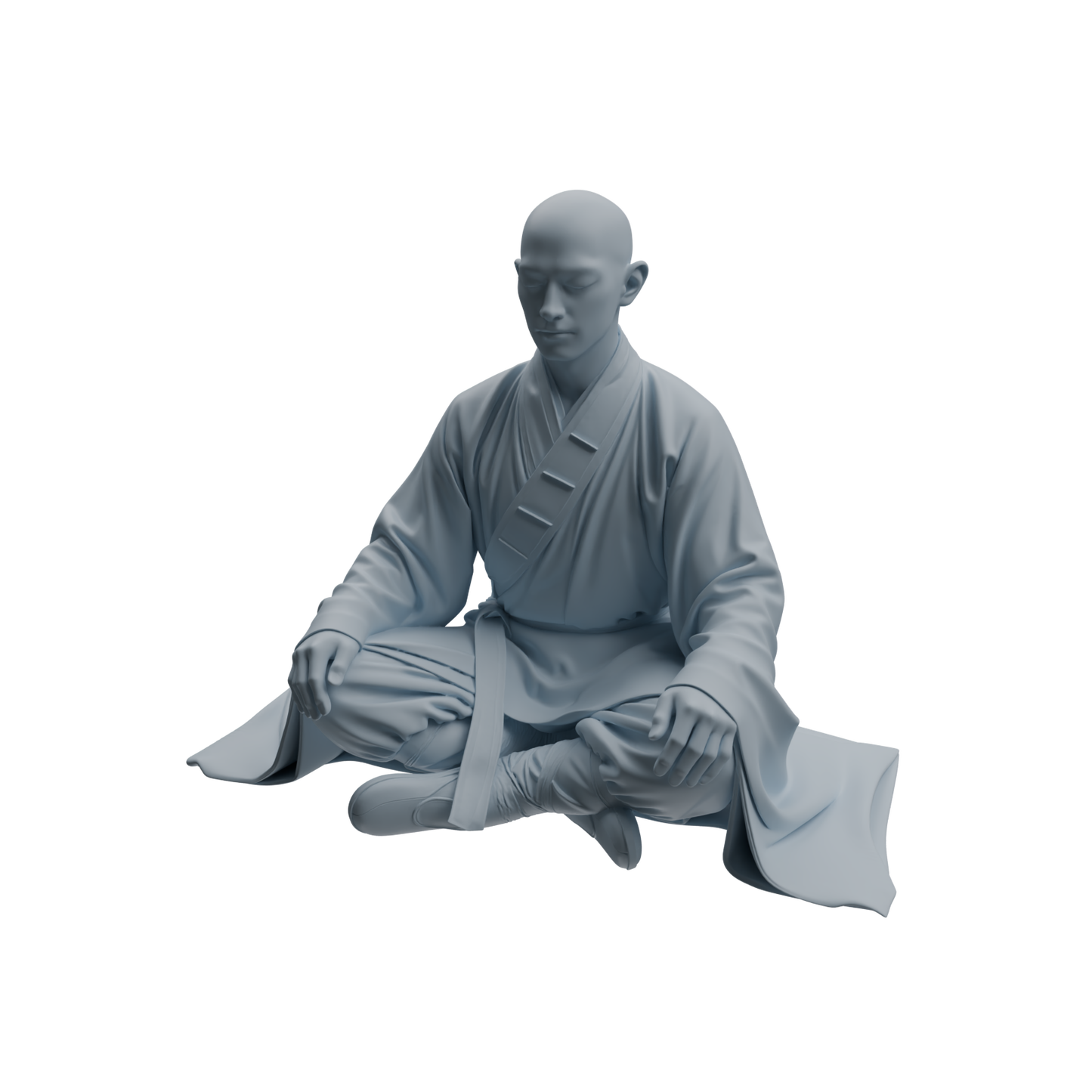 MRY-SFW LYTR1078 Martial Arts and Meditating Monk Character Modern Model 3 pcs