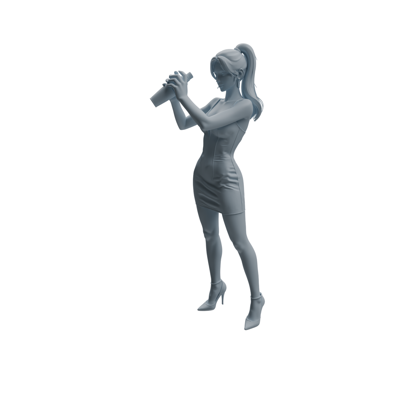 MRY-SFW LYTR933 Bar Bartender Woman Character Modern Model 4 pcs