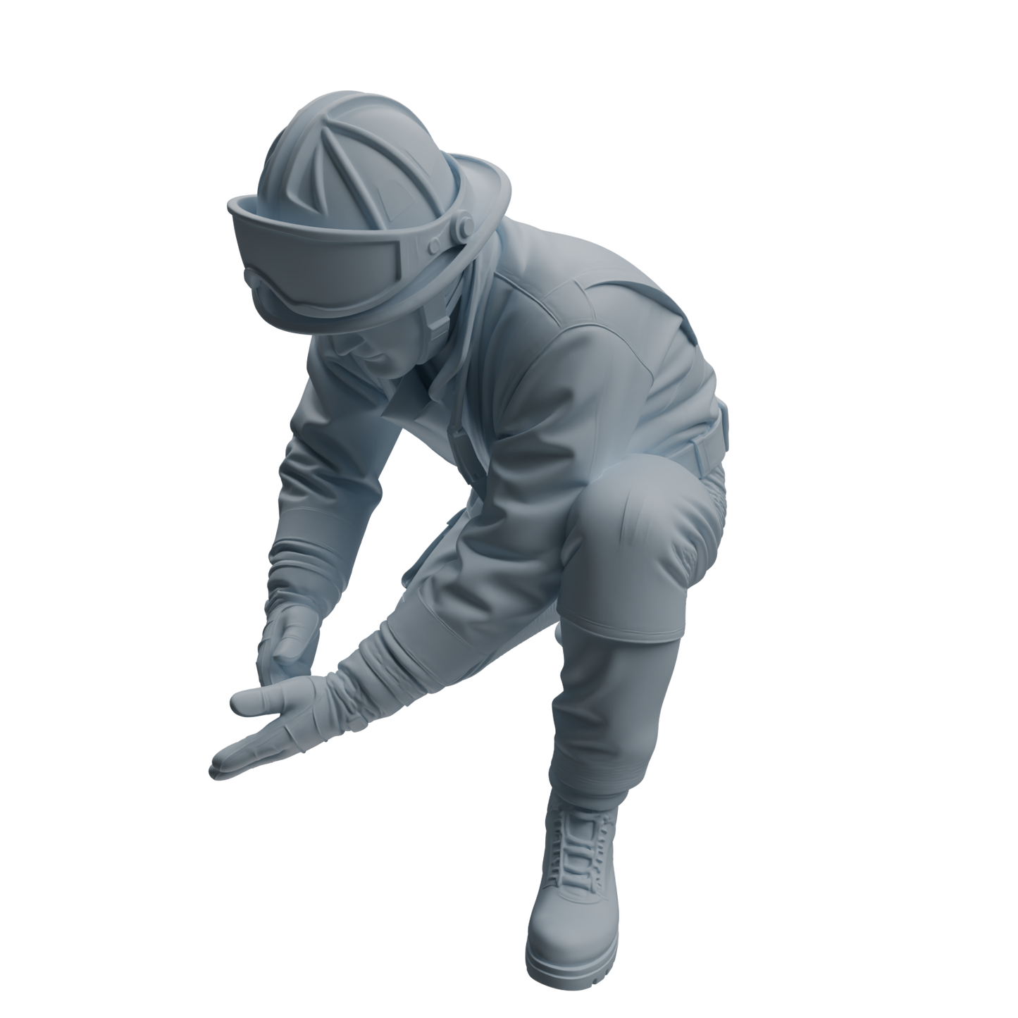 MRY-SFW LYTR1064 Firefighter with Equipment Character Modern Model 4 pcs