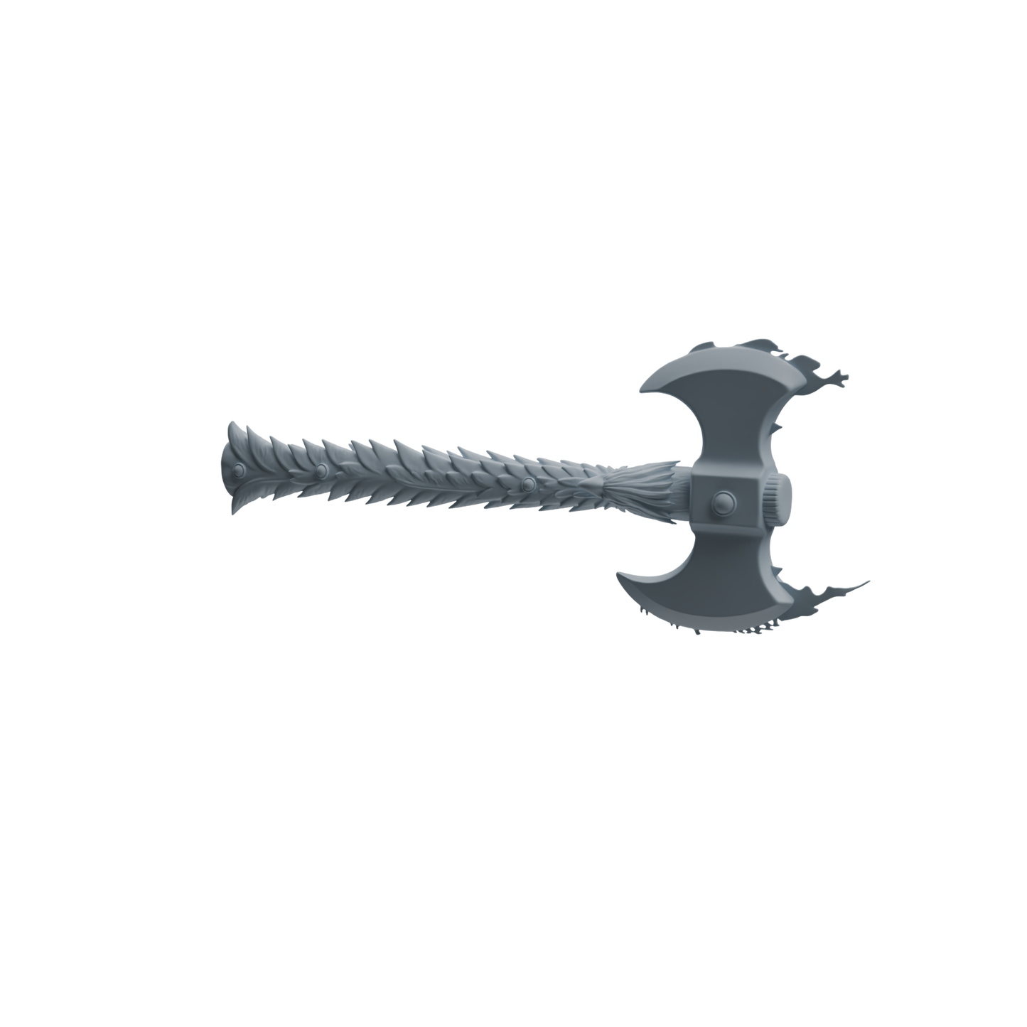 MRY-SFW LYGS427 Shark and Spiked Decorative Axe Weapon Modern Model 4 pcs