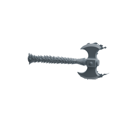 MRY-SFW LYGS427 Shark and Spiked Decorative Axe Weapon Modern Model 4 pcs