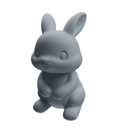 MRY-SFW LYTR1047 Cartoon Rabbit Animal Modern Model 4 pcs