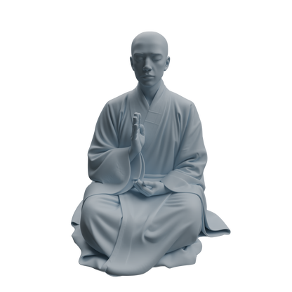 MRY-SFW LYTR1081 Buddha-worshipping Monk Character Modern Model 4 pcs