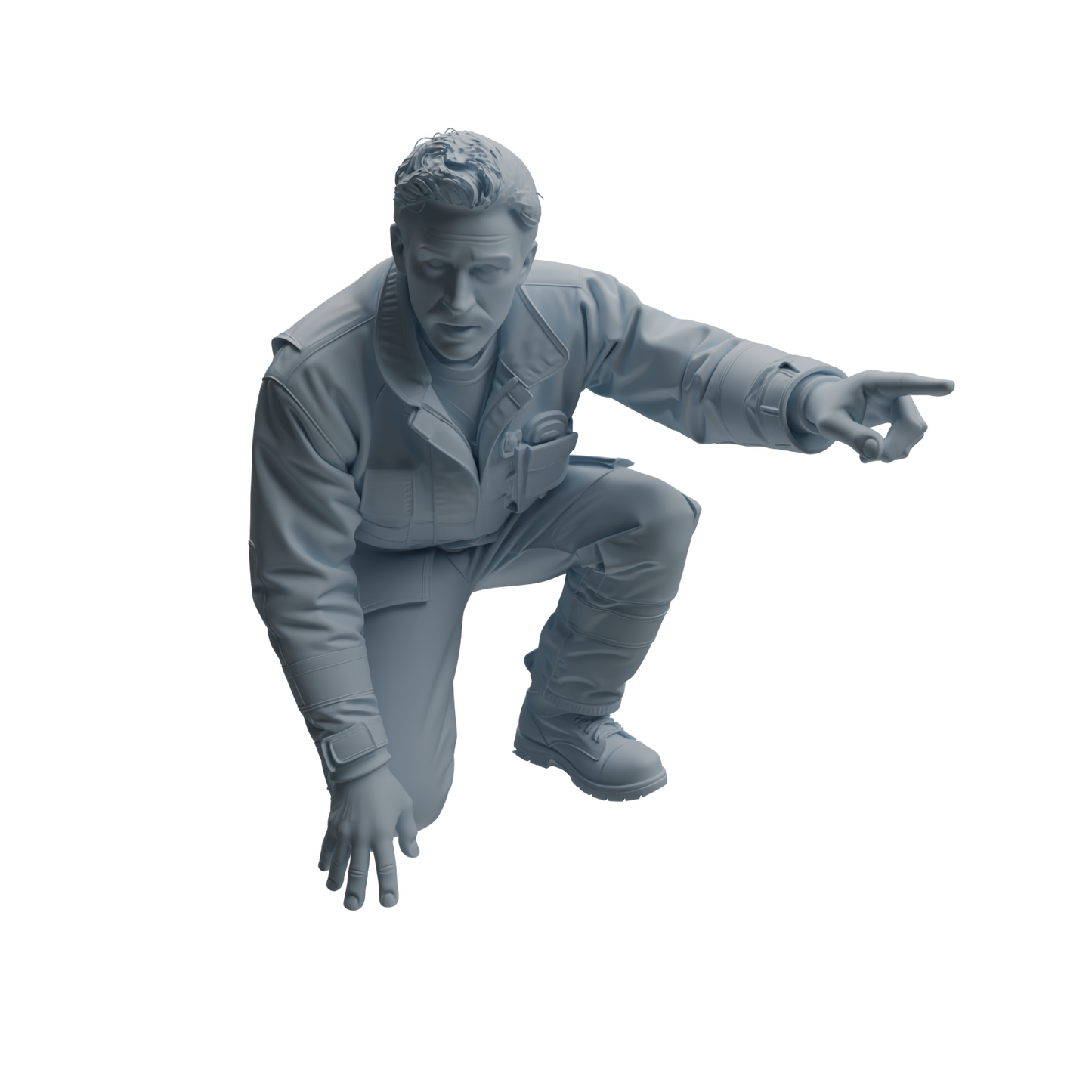 MRY-SFW LYTR1065 Rescue Command Pose Firefighter Character Modern Model 3 pcs