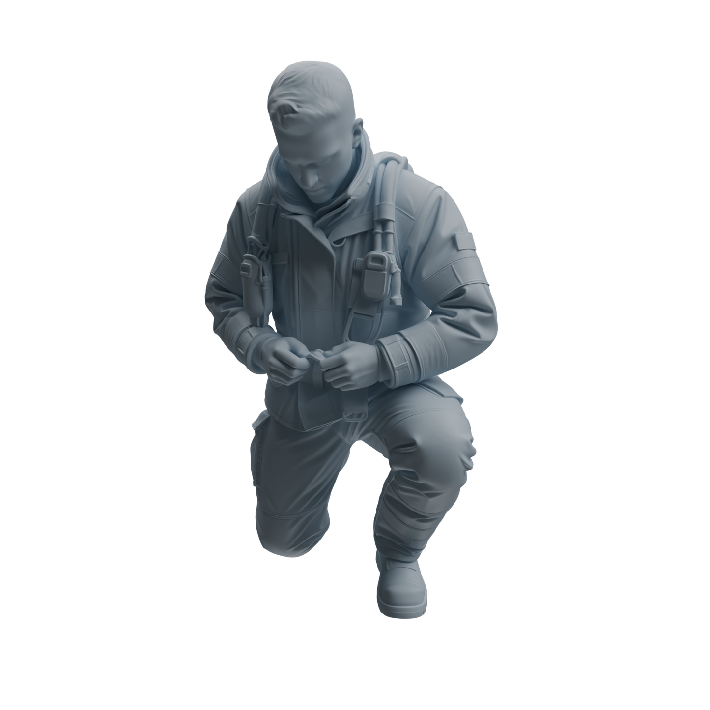 MRY-SFW LYTR1061 Firefighter Character Modern Model 4 pcs