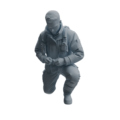 MRY-SFW LYTR1061 Firefighter Character Modern Model 4 pcs