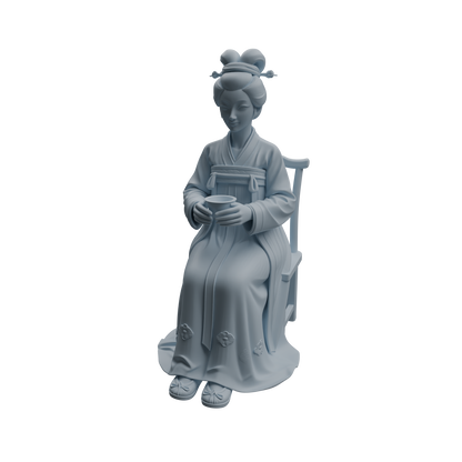 MRY-SFW LYTR983 Ancient Lady Tea Tasting Character Modern Model 3 pcs