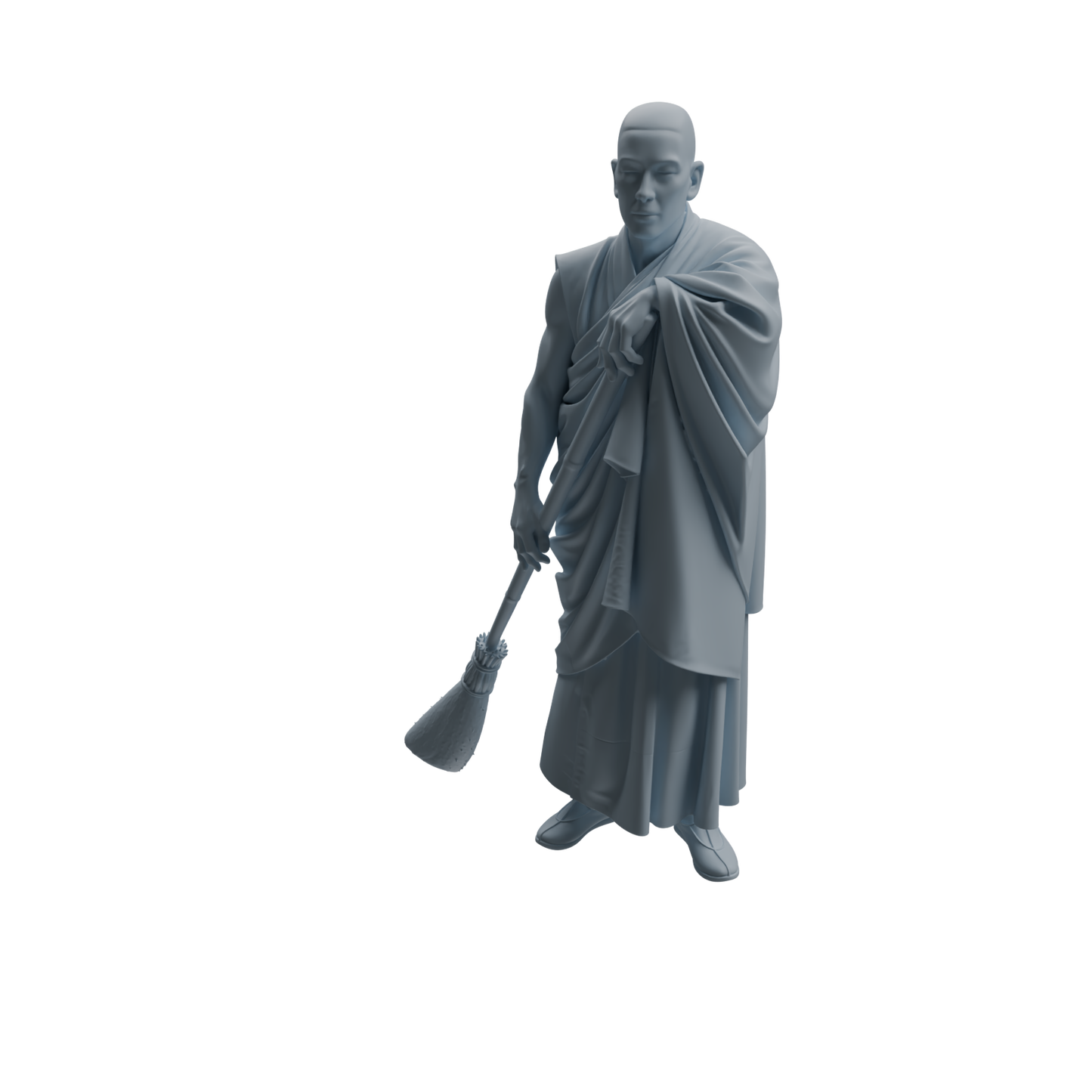 MRY-SFW LYTR1084 Multi-pose Sweeping Monk Character Modern Model 4 pcs