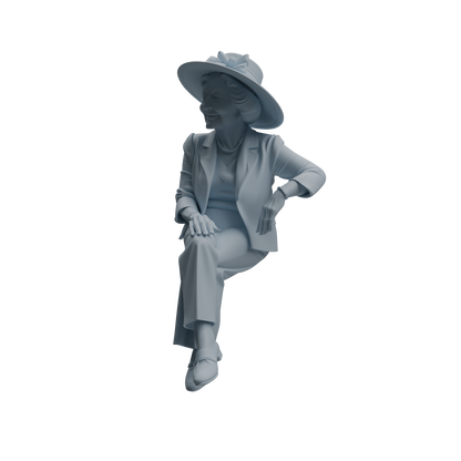MRY-SFW LYTR1037 Joyful Interactive Elderly Character Modern Model 4 pcs