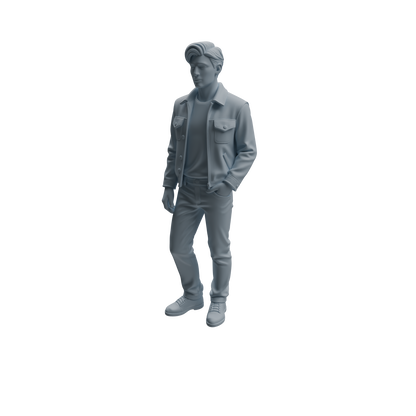 MRY-SFW LYTR941 Party Man Character Modern Model 3 pcs