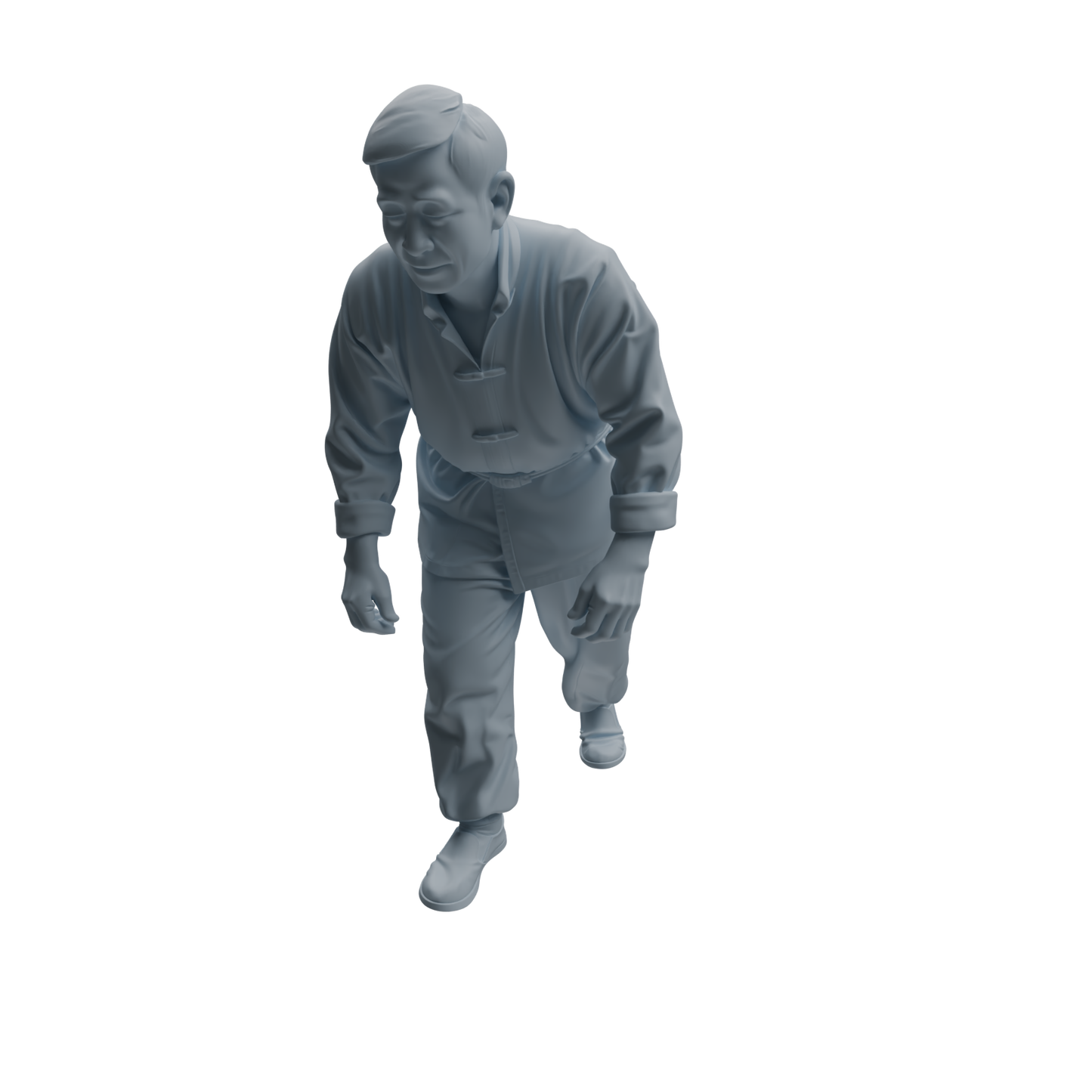MRY-SFW LYTR997 Market Vendor Character Modern Model 4 pcs