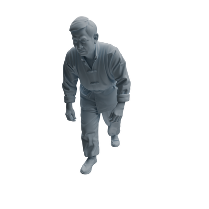 MRY-SFW LYTR997 Market Vendor Character Modern Model 4 pcs