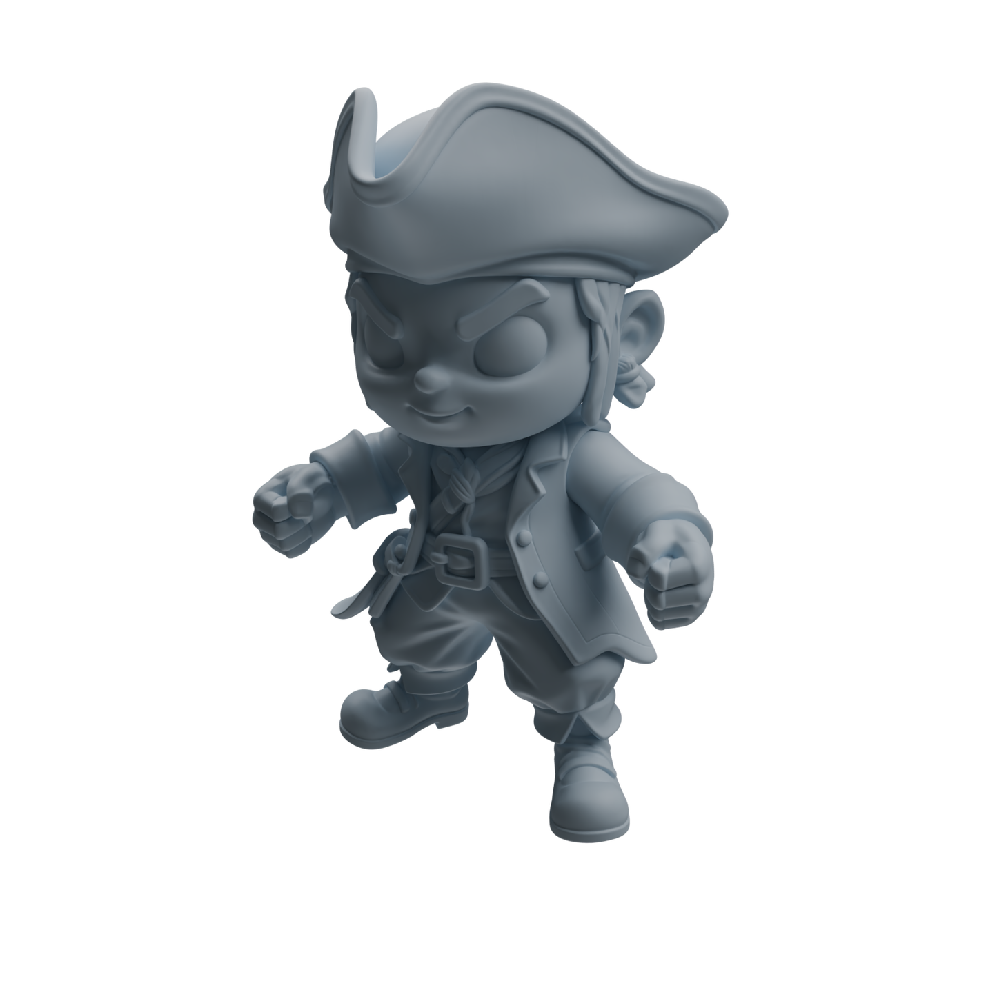 MRY-SFW LYTR1089 Chibi Pirate Character Modern Model 4 pcs