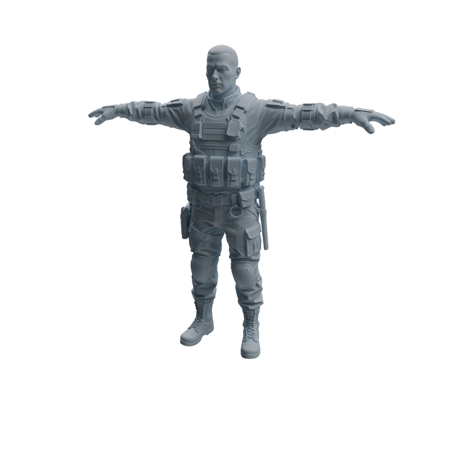 MRY-SFW LYTR954 Tactical Gear SWAT Officer Character Modern Model 4 pcs