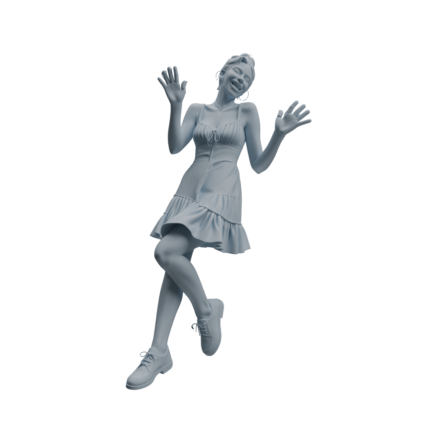 MRY-SFW LYTR1043 Vibrant Interactive Female Character Modern Model 4 pcs