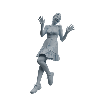 MRY-SFW LYTR1043 Vibrant Interactive Female Character Modern Model 4 pcs