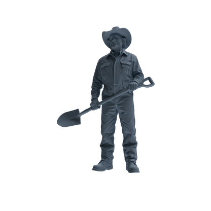 MRY-SFW LYTR922 Farm Cowboy Worker Multi-pose Modern Model 3 pcs