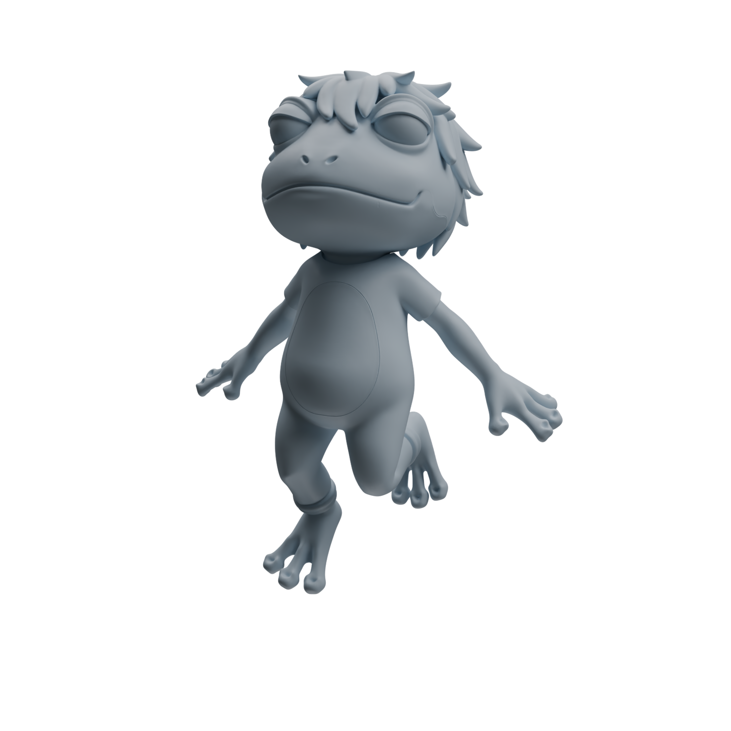 MRY-SFW LYTR1052 Cartoon Frog Animal Modern Model 4 pcs