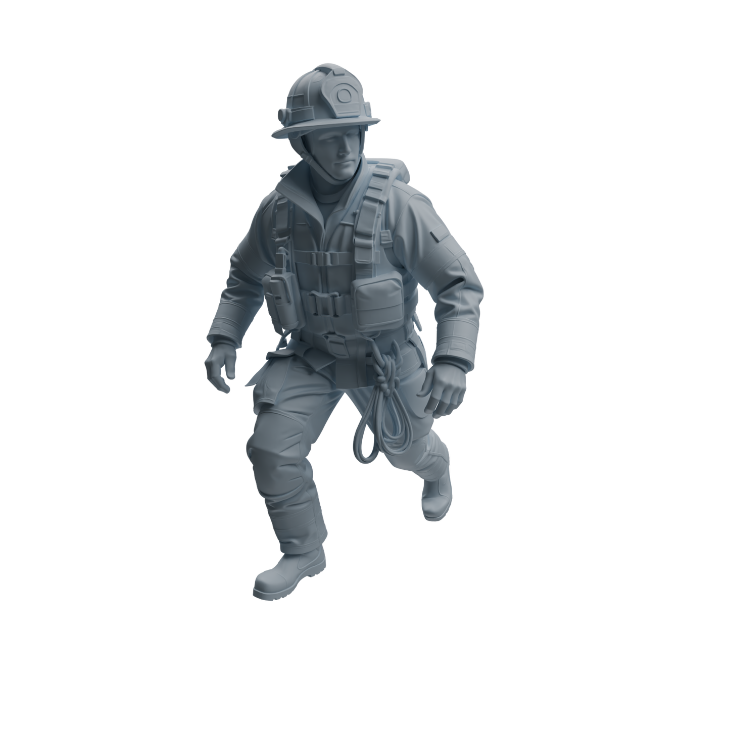 MRY-SFW LYTR1066 Water Rescue Firefighter Character Modern Model 4 pcs