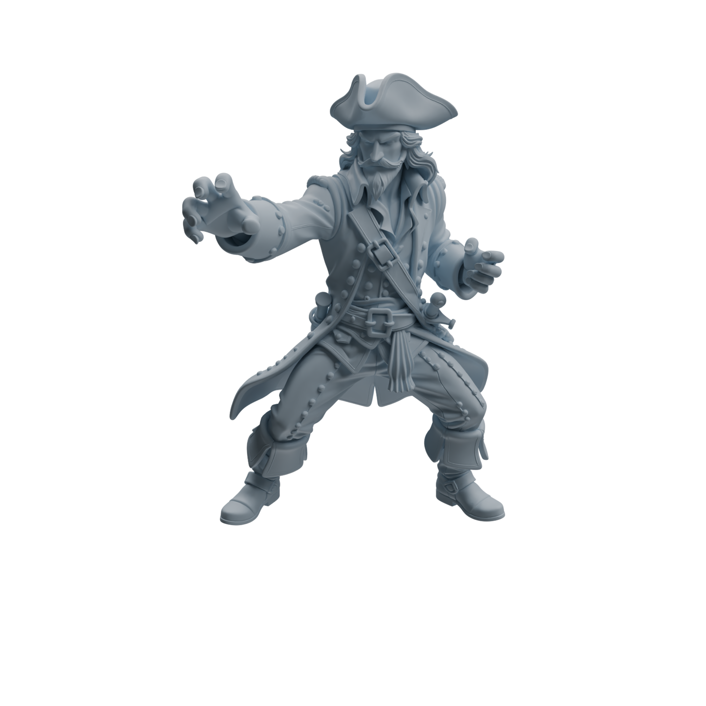 MRY-SFW LYTR1097 Combat Pose Pirate Character Modern Model 4 pcs