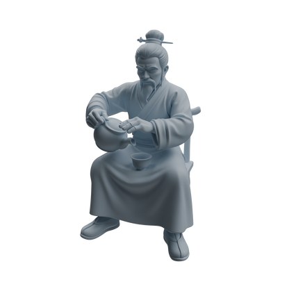 MRY-SFW LYTR978 Ancient Tea Ceremony Character Modern Model 3 pcs
