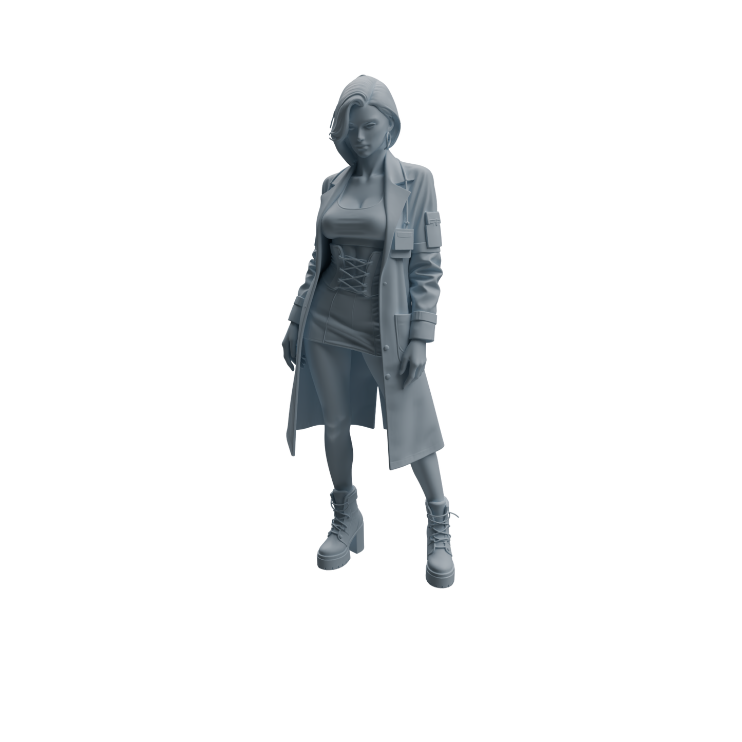 MRY-SFW LYTR1000 Female Doctor Character Model Modern 4 pcs