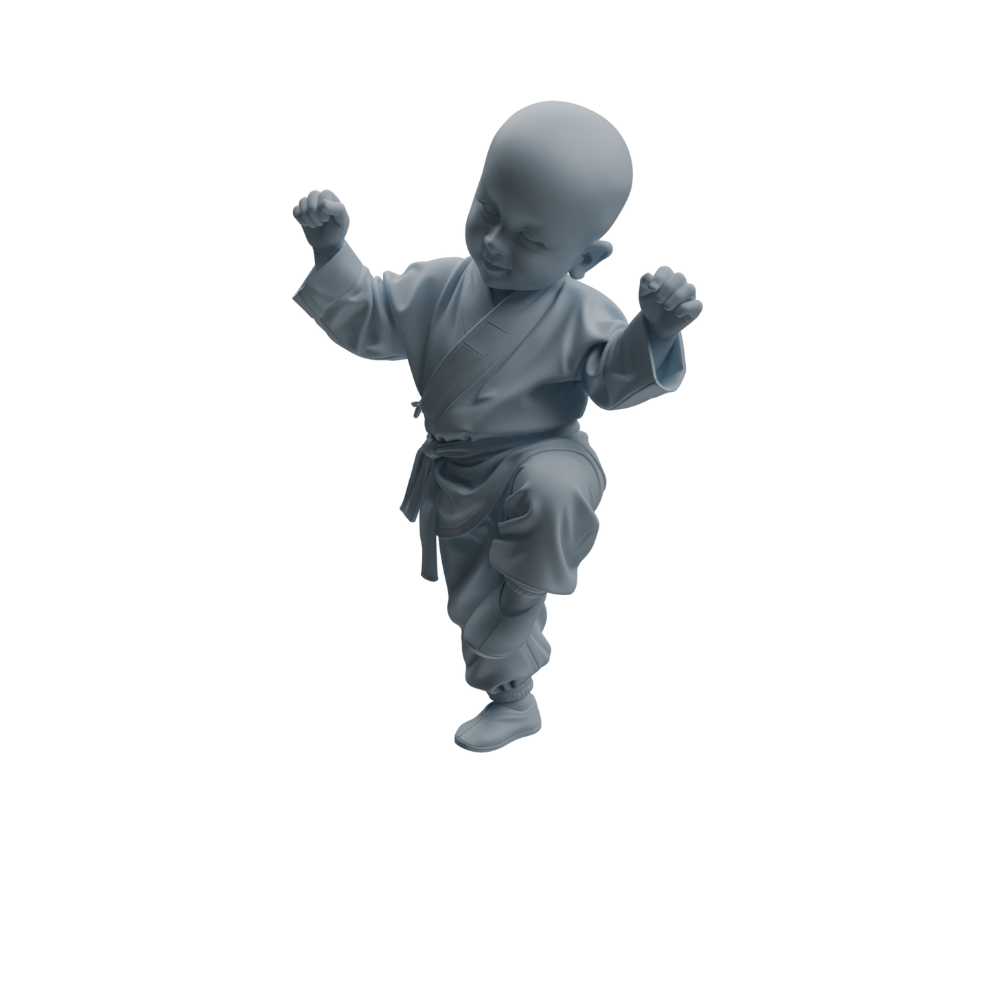 MRY-SFW LYTR1071 Little Monk with Expressions and Actions Character Modern Model 3 pcs
