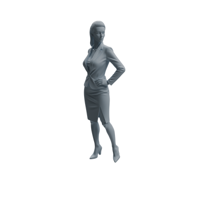 MRY-SFW LYTR974 Office-Scenario Professional Woman Character Modern Model 4 pcs