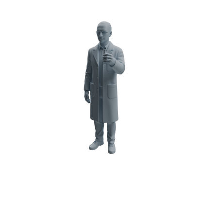 MRY-SFW LYTR965 Lab Research Teacher Character Modern Model 4 pcs