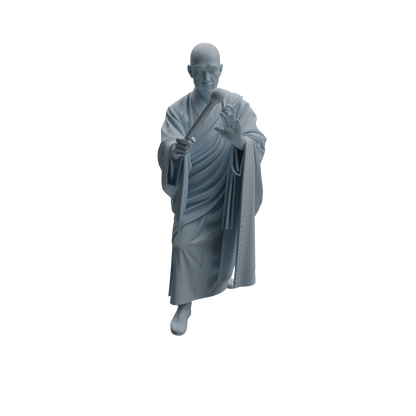 MRY-SFW LYTR1085 Martial Monk with Ritual Tools Character Modern Model 4 pcs